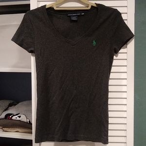 Ralph Lauren Sport gray vneck tee medium